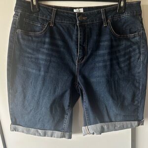 Time and Tru Dark Blue Jean Shorts